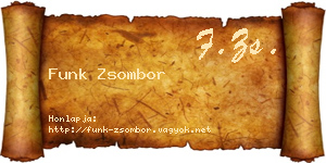 Funk Zsombor névjegykártya